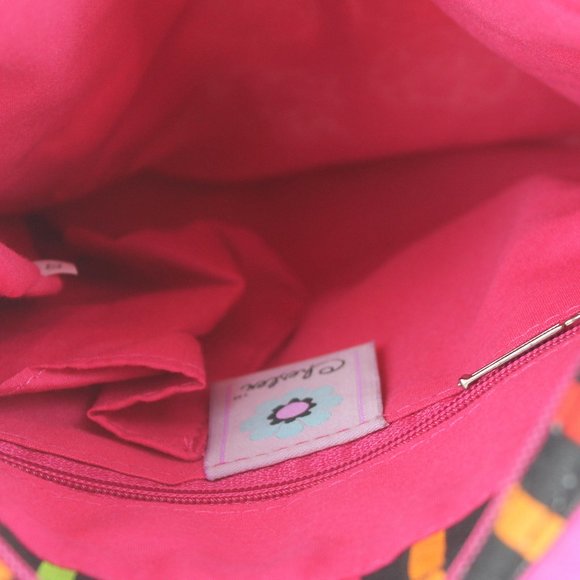 New Chester Handbag - Multi Color Stripes & Flower - Picture 7 of 8